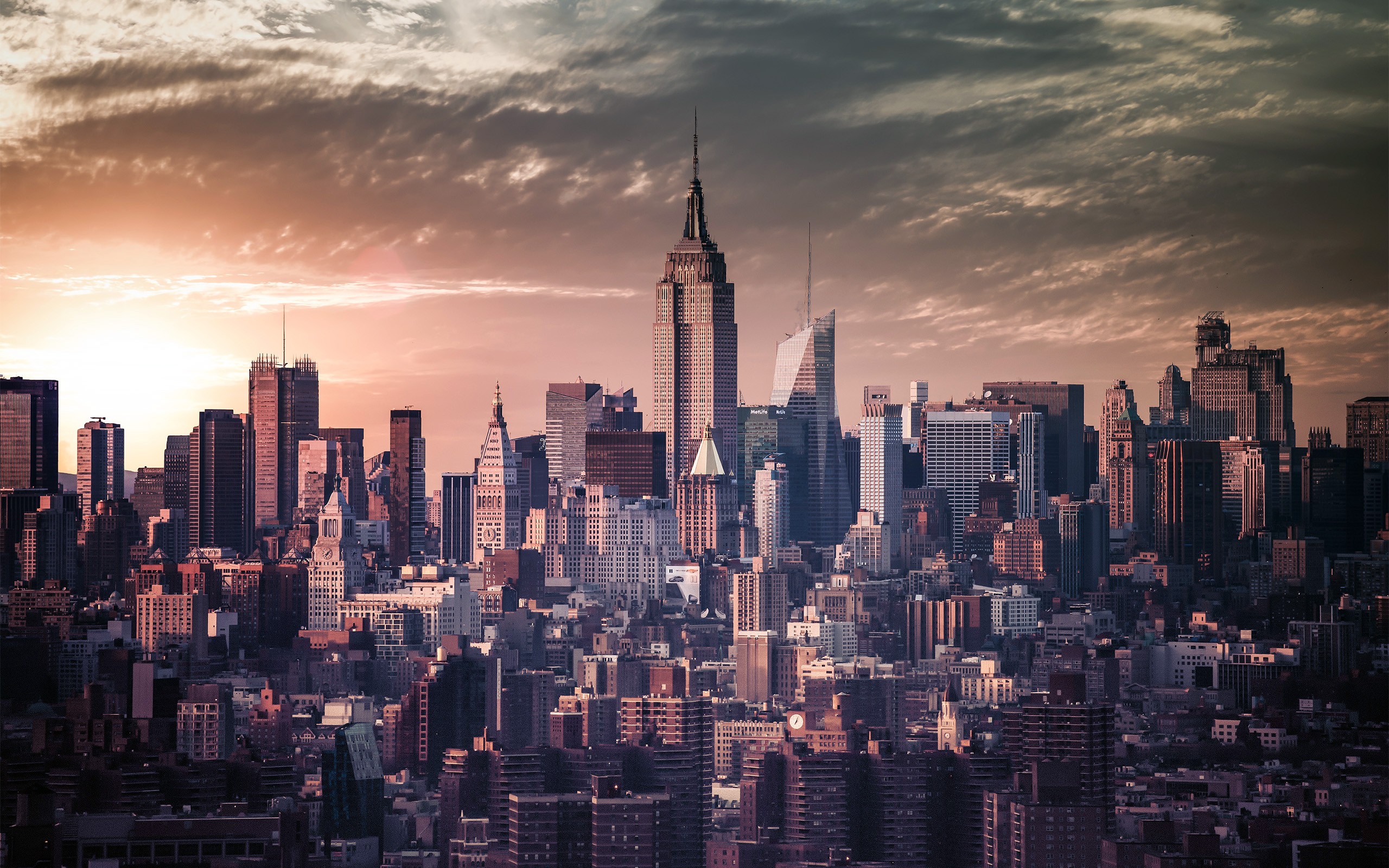 cityscape, Empire State Building, USA Wallpaper