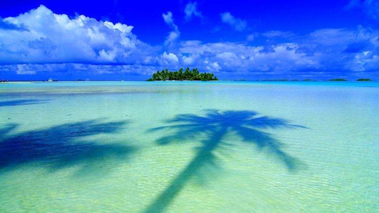 island, Palm Trees HD Wallpaper Desktop Background