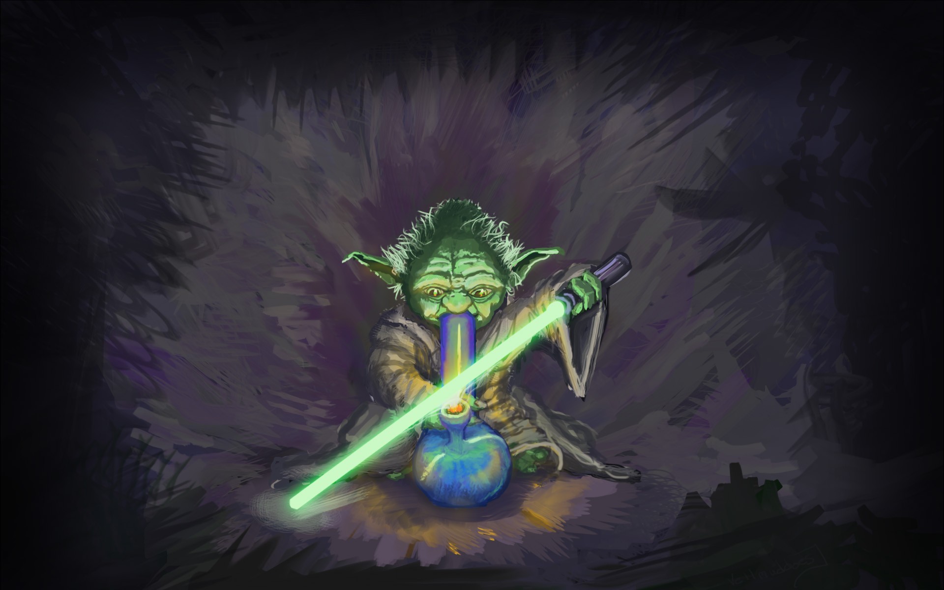Yoda, Bong Wallpaper