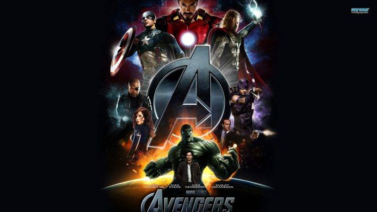 The Avengers, Tony Stark, Captain America, Black Widow, Hulk, Nick Fury, Iron Man, Hawkeye, Thor HD Wallpaper Desktop Background