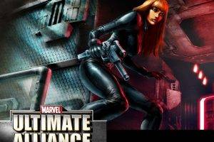 Black Widow, Ultimate Alliance, Redhead, Gun, Superheroines