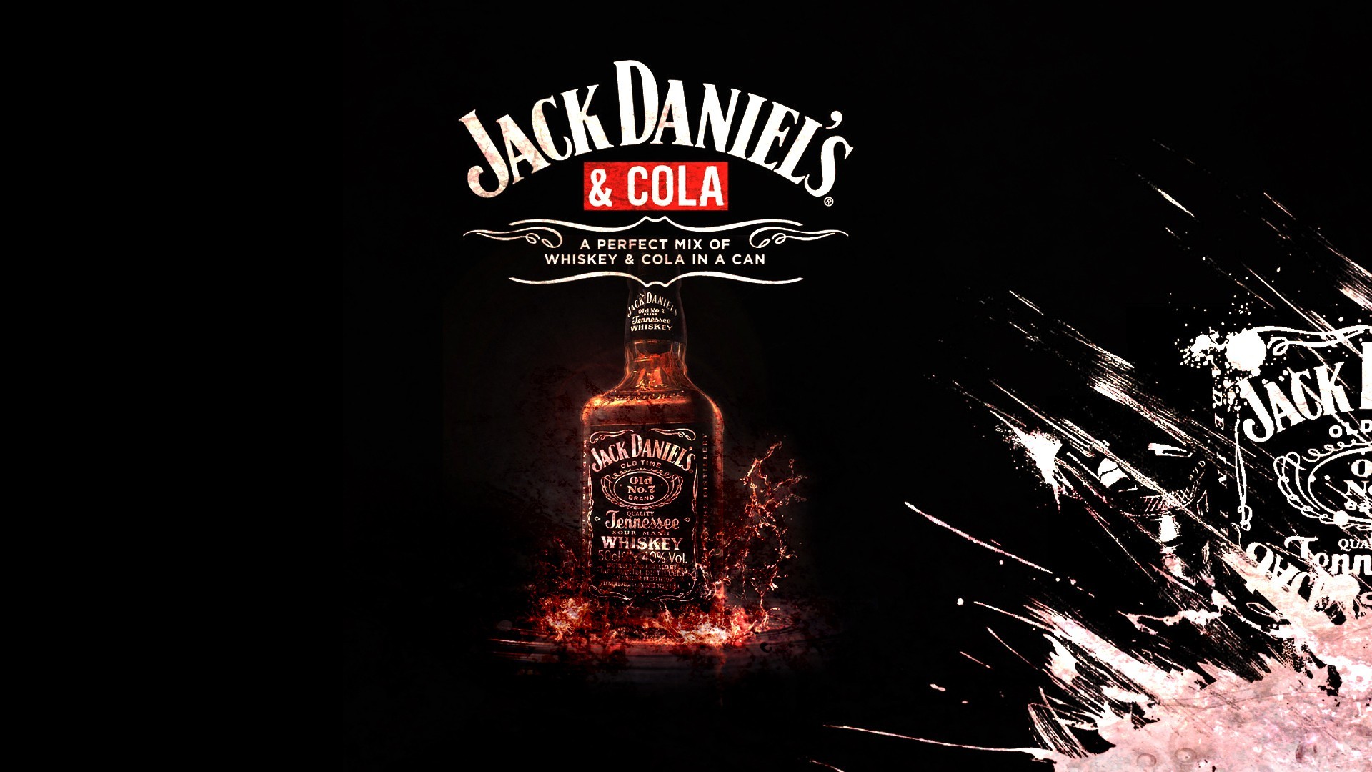 Jack Daniels, Minimalism, Alcohol Wallpaper