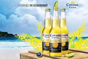 beer, Corona, Beach