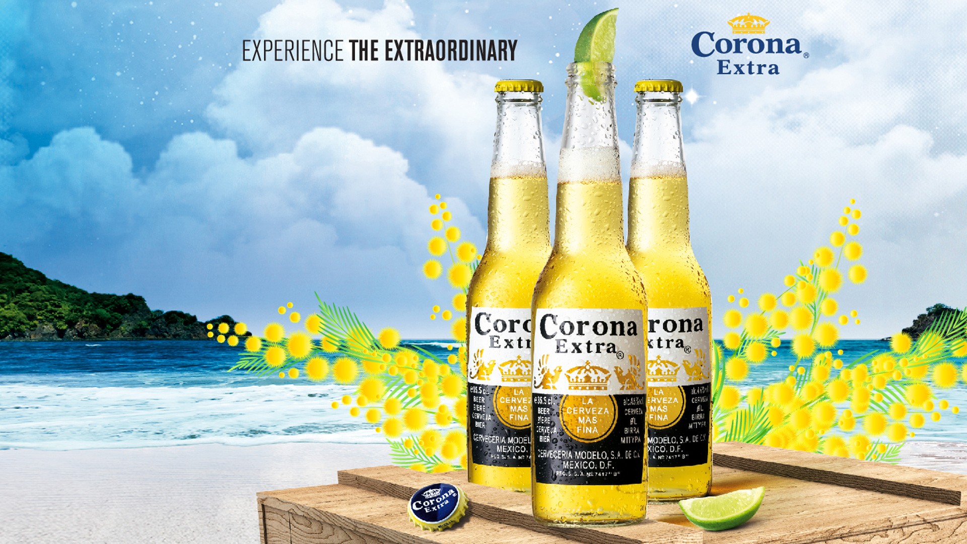 beer, Corona, Beach Wallpaper