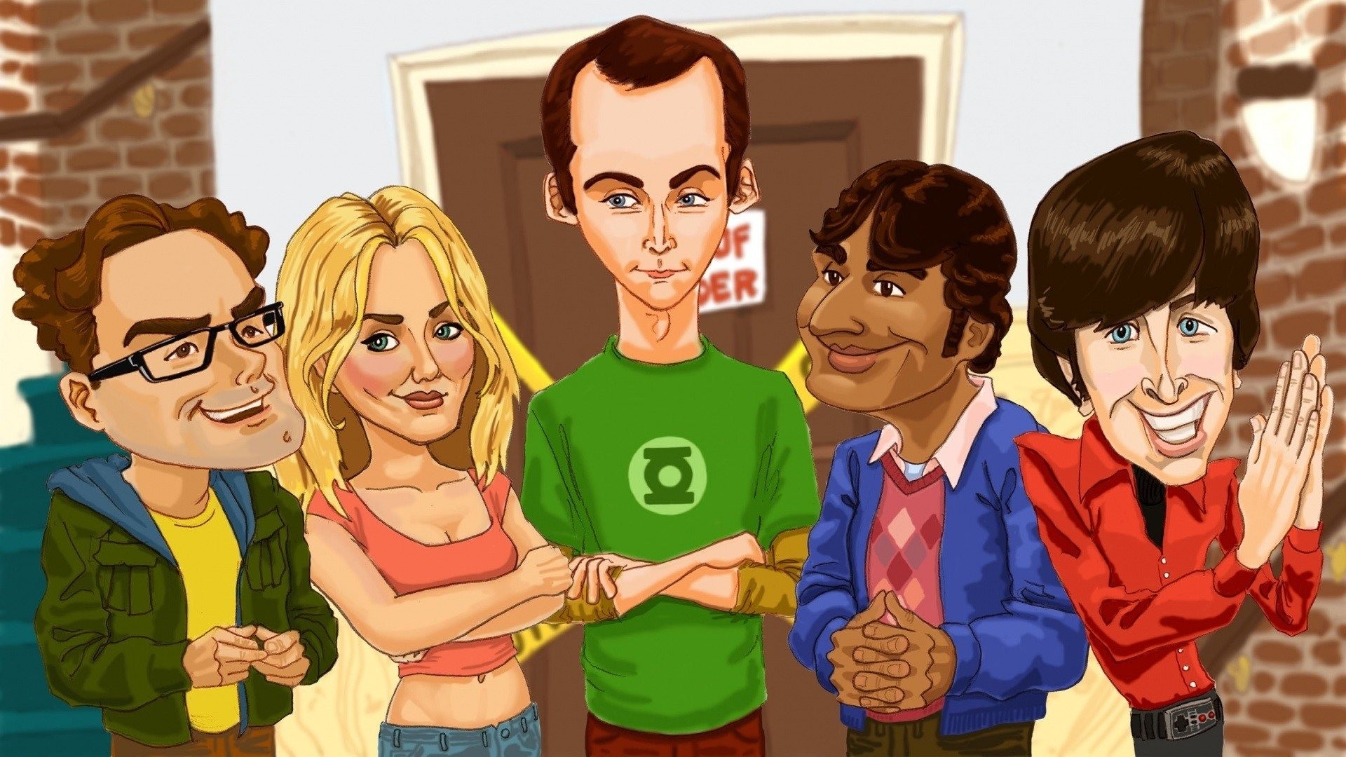 The Big Bang Theory, Sheldon Cooper, Leonard Hofstadter, Penny, Howard Wolowitz, Raj Koothrappali Wallpaper