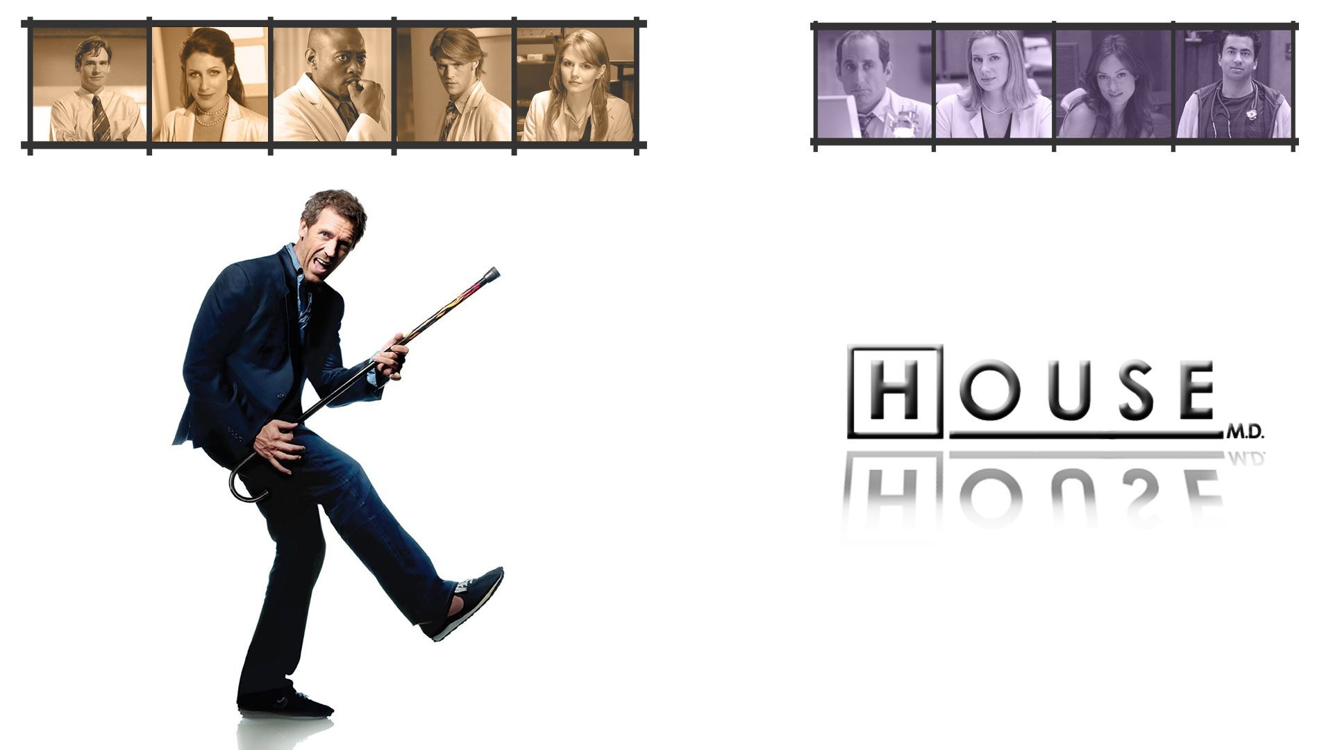 House, M.D., Hugh Laurie, Jennifer Morrison, Olivia Wilde Wallpaper