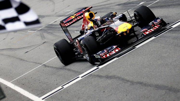 Formula 1, Red Bull Racing, Selective Coloring HD Wallpaper Desktop Background