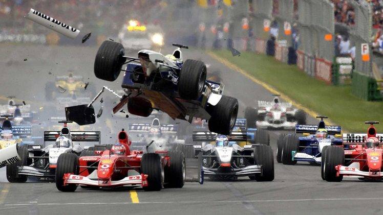 Formula 1, Crash HD Wallpaper Desktop Background