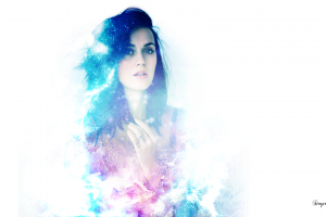 Katy Perry, Women, White Background, Dark Hair, Long Hair