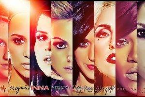 Inna, Katy Perry, Lady Gaga, Rihanna, Shakira, Alexandra Stan, Kesha