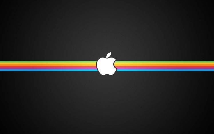minimalism, Apple Inc., Rainbows HD Wallpaper Desktop Background
