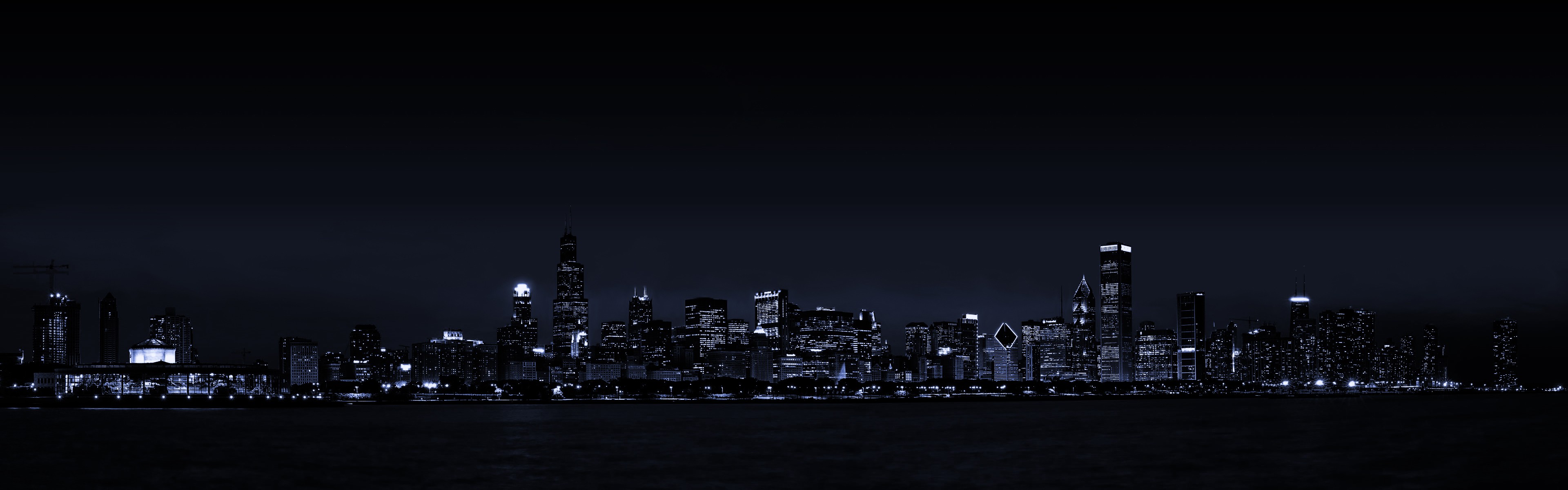 multiple Display, Cityscape, Night Wallpaper