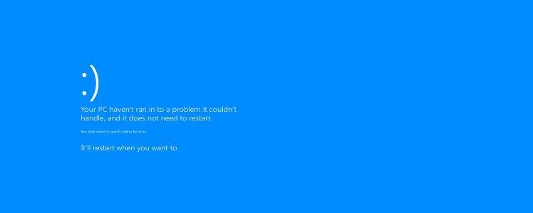 Blue Screen Of Death, Windows 8 HD Wallpaper Desktop Background