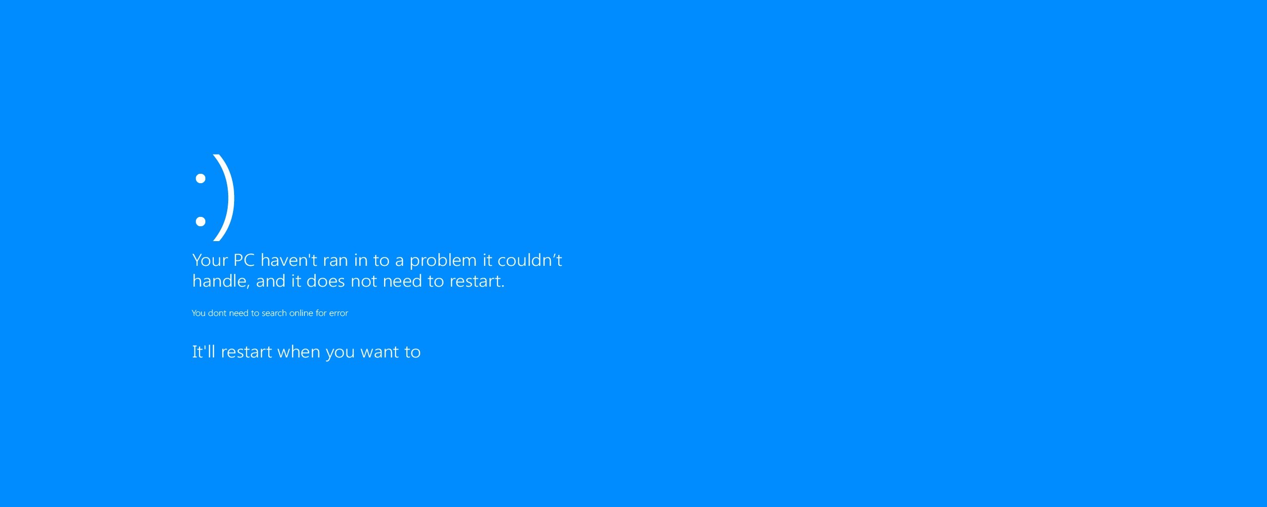 Blue Screen Of Death, Windows 8 Wallpaper