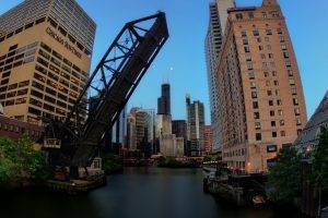 cityscape, Building, Bridge, Chicago
