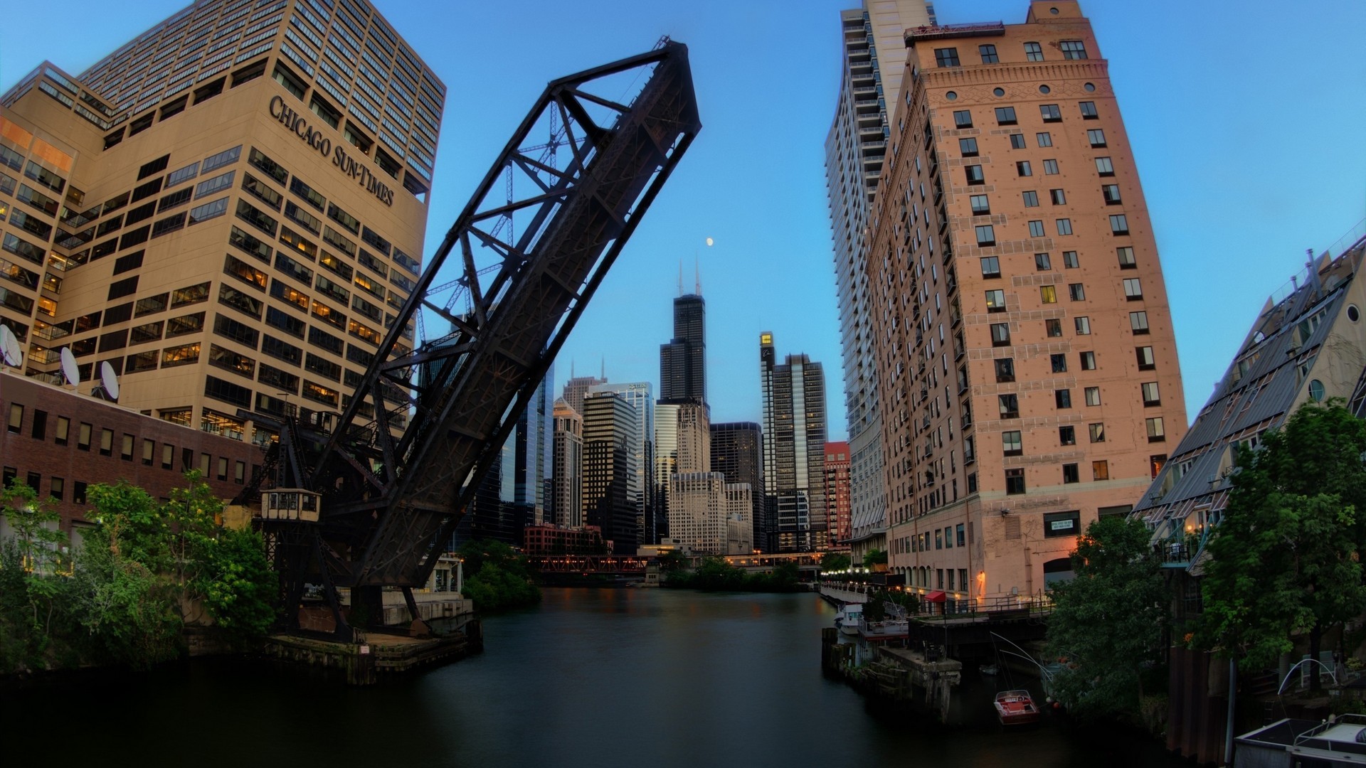 cityscape, Building, Bridge, Chicago Wallpaper