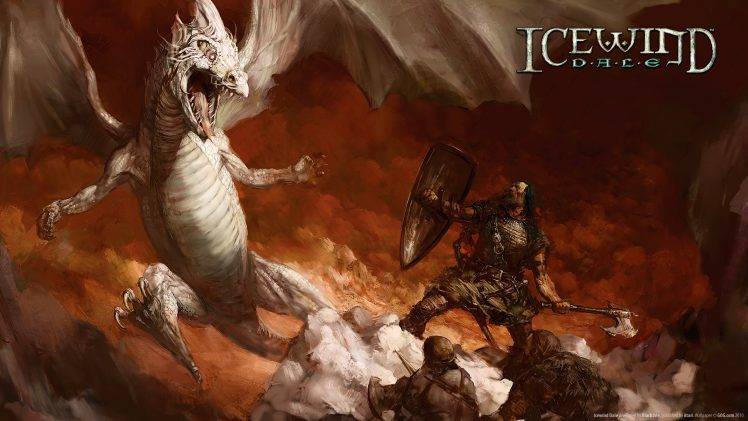 Icewind Dale, Dragon HD Wallpaper Desktop Background