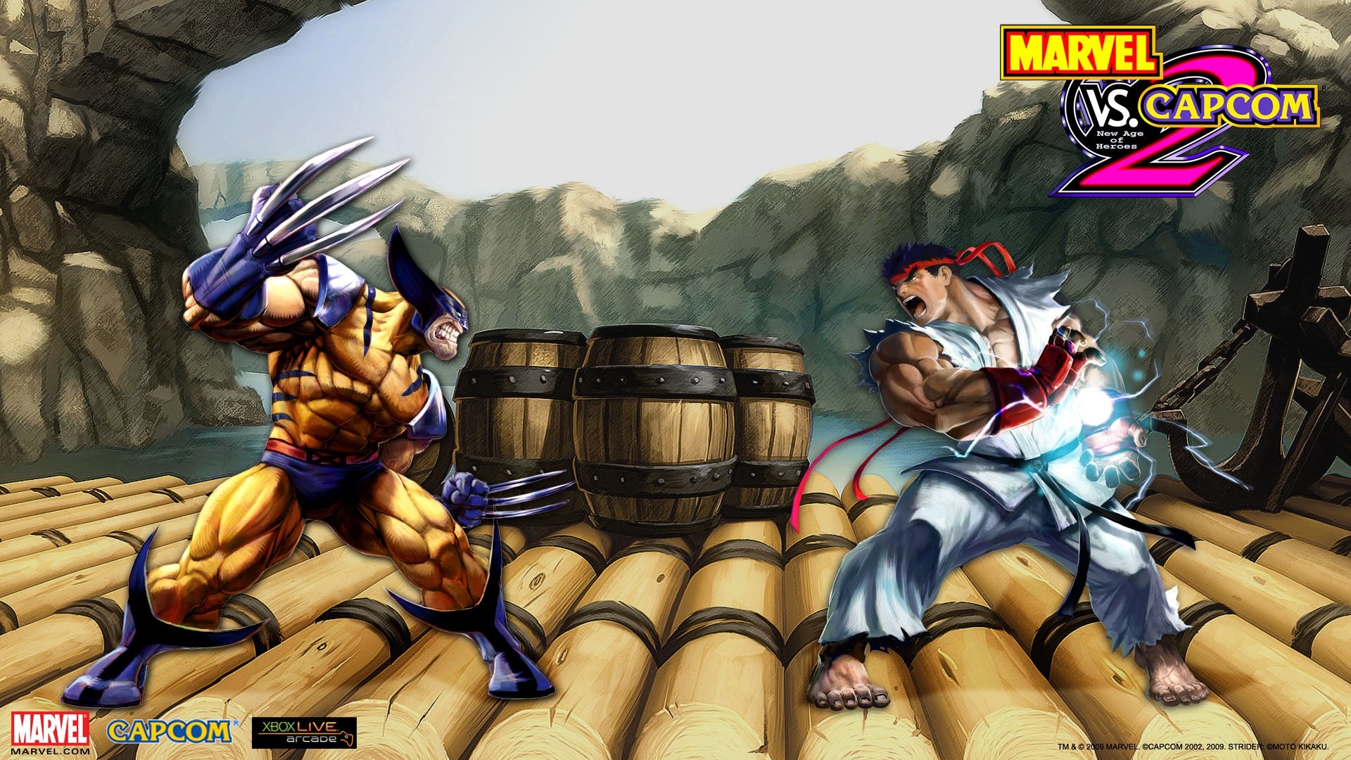 Marvel Vs. Capcom 3, Wolverine, Ryu (Street Fighter) Wallpaper