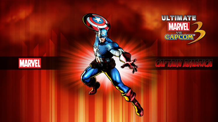 Marvel Vs. Capcom 3, Captain America HD Wallpaper Desktop Background