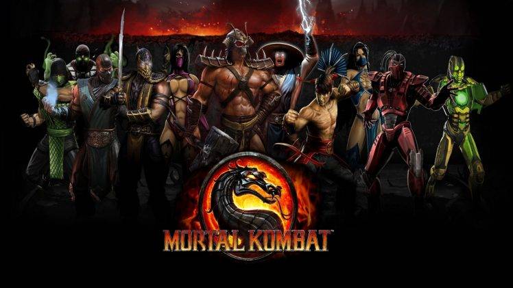 Mortal Kombat, Scorpion (character), Sub Zero, Raiden, Sektor, Ermac, Reptile (Mortal Kombat), Shao Kahn, Kitana, Cyrax, Liu Kang, Mileena HD Wallpaper Desktop Background