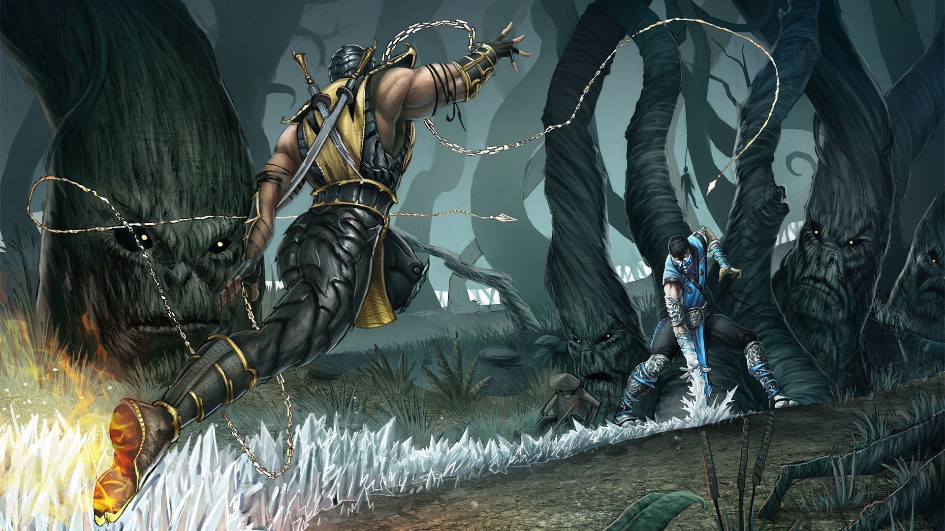 Scorpion (character), Mortal Kombat, Sub Zero Wallpaper