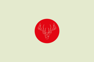deer, Minimalism, Red, Circle