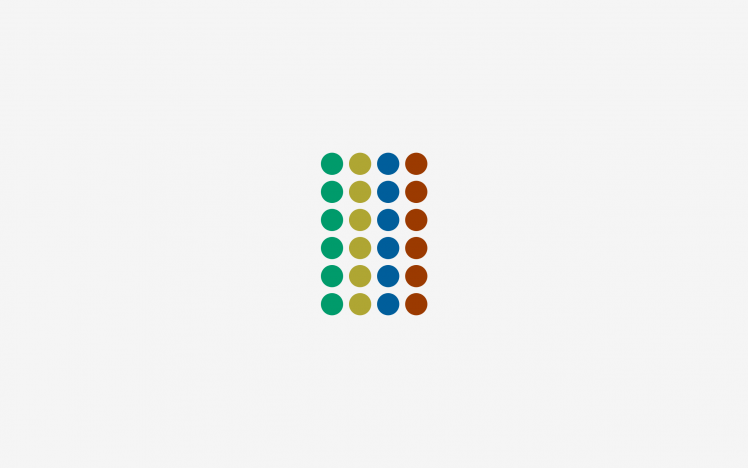 minimalism, Circle, Green, Red, Yellow, Blue HD Wallpaper Desktop Background