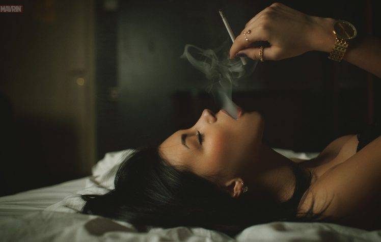 smoke, Women, Aleksandr Mavrin HD Wallpaper Desktop Background