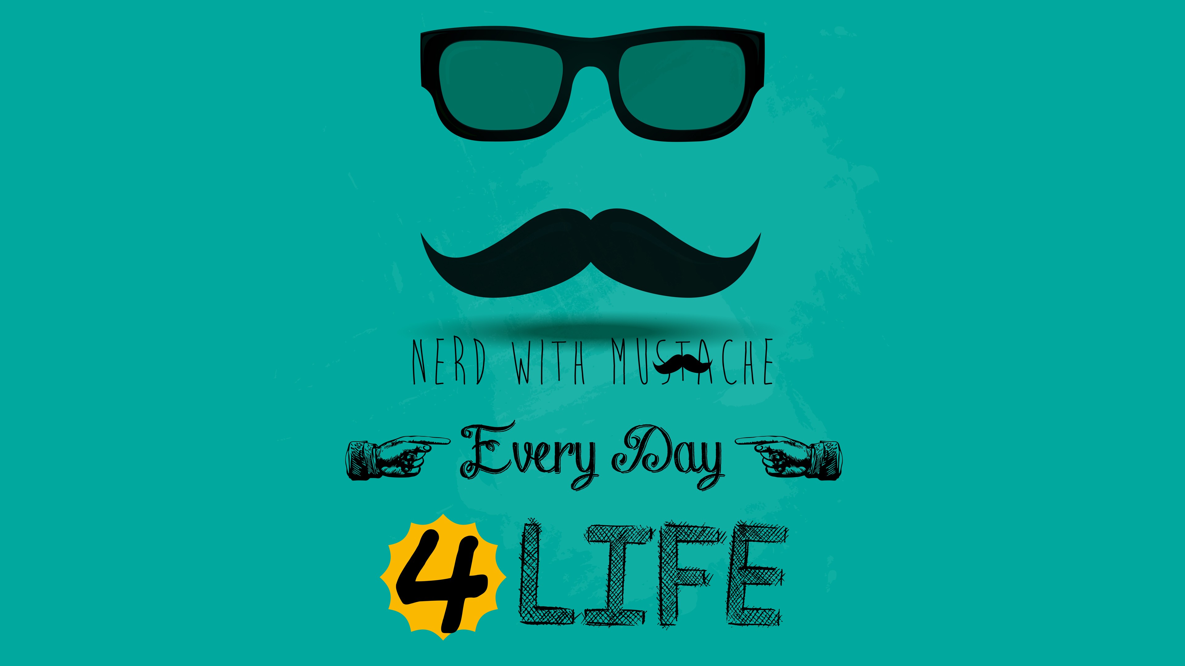 nerds, Mustache, Moustache Wallpaper