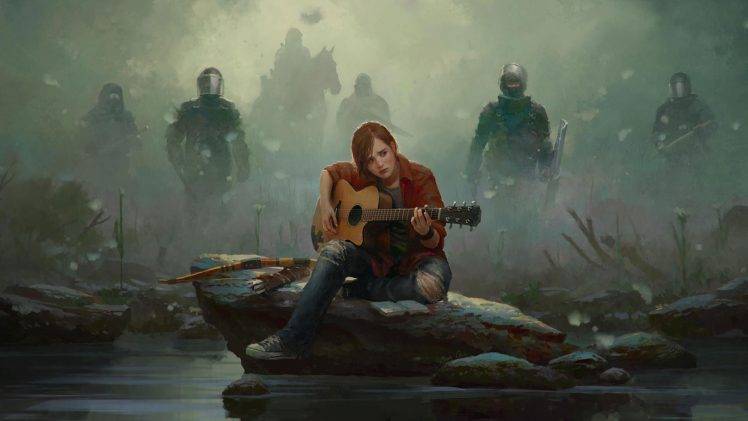artwork, Women, Guitar, The Last Of Us HD Wallpaper Desktop Background