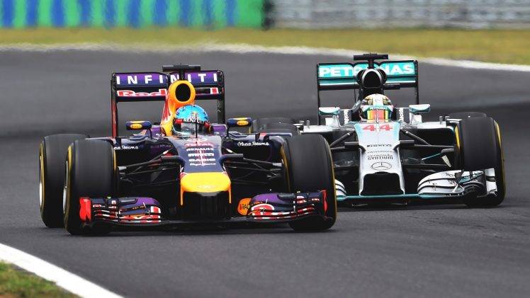 Formula 1, Motorsports, Sebastian Vettel, Lewis Hamilton, Red Bull Racing HD Wallpaper Desktop Background