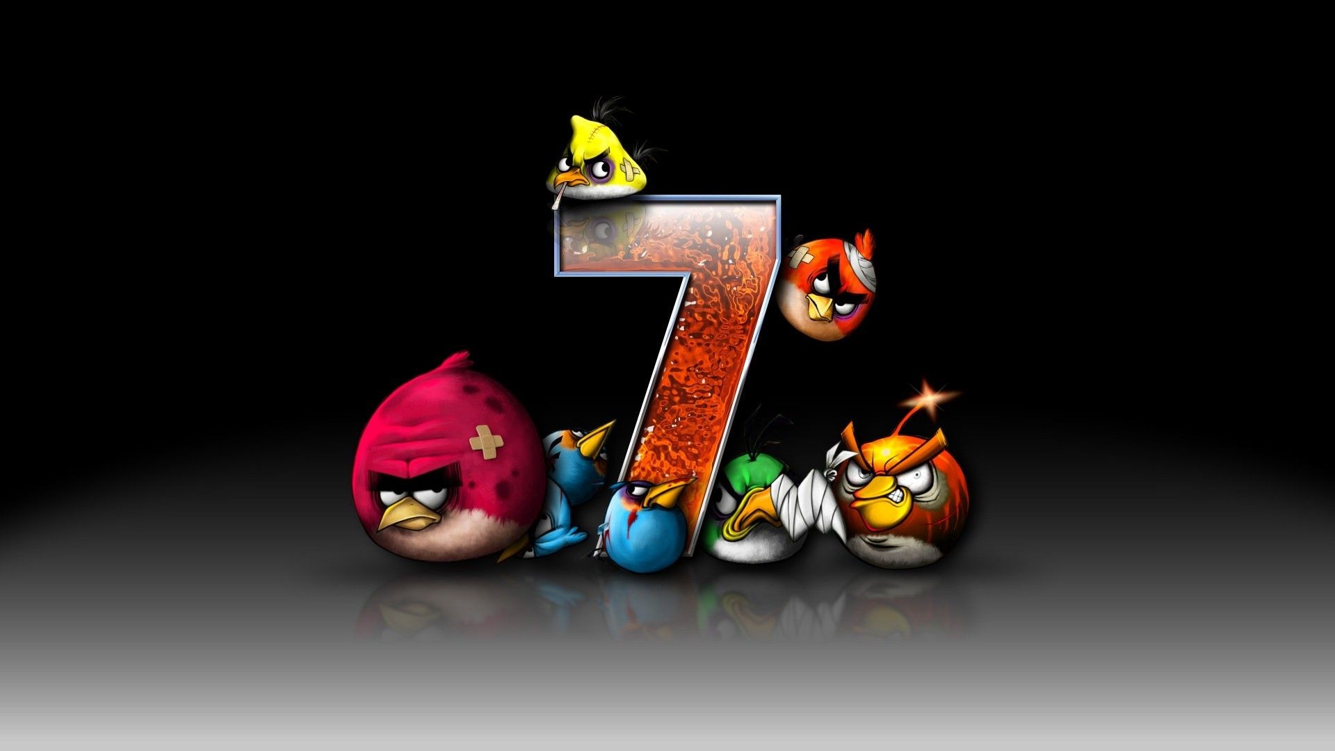 Angry Birds, Windows 7 Wallpaper