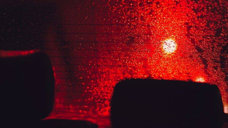 rain, Blurred, Car, Interior, Lights HD Wallpaper Desktop Background