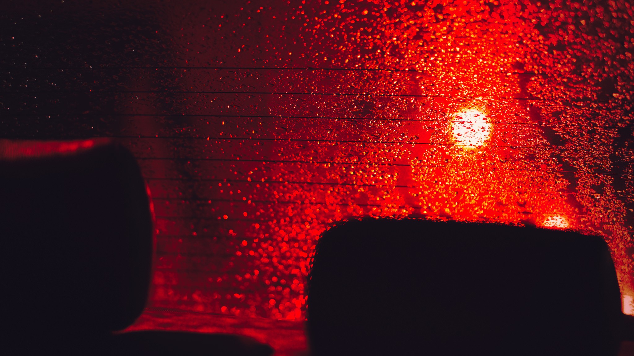 rain, Blurred, Car, Interior, Lights Wallpaper