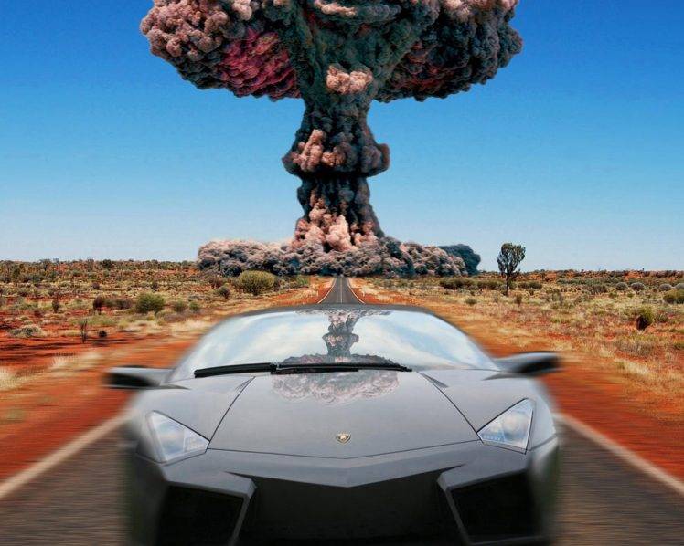 car, Lamborghini, Desert, Road HD Wallpaper Desktop Background