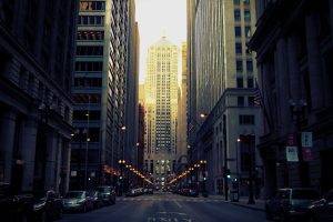 car, City, Street, Building, Chicago