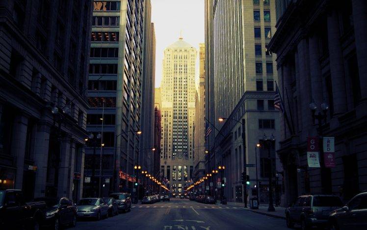 car, City, Street, Building, Chicago HD Wallpaper Desktop Background