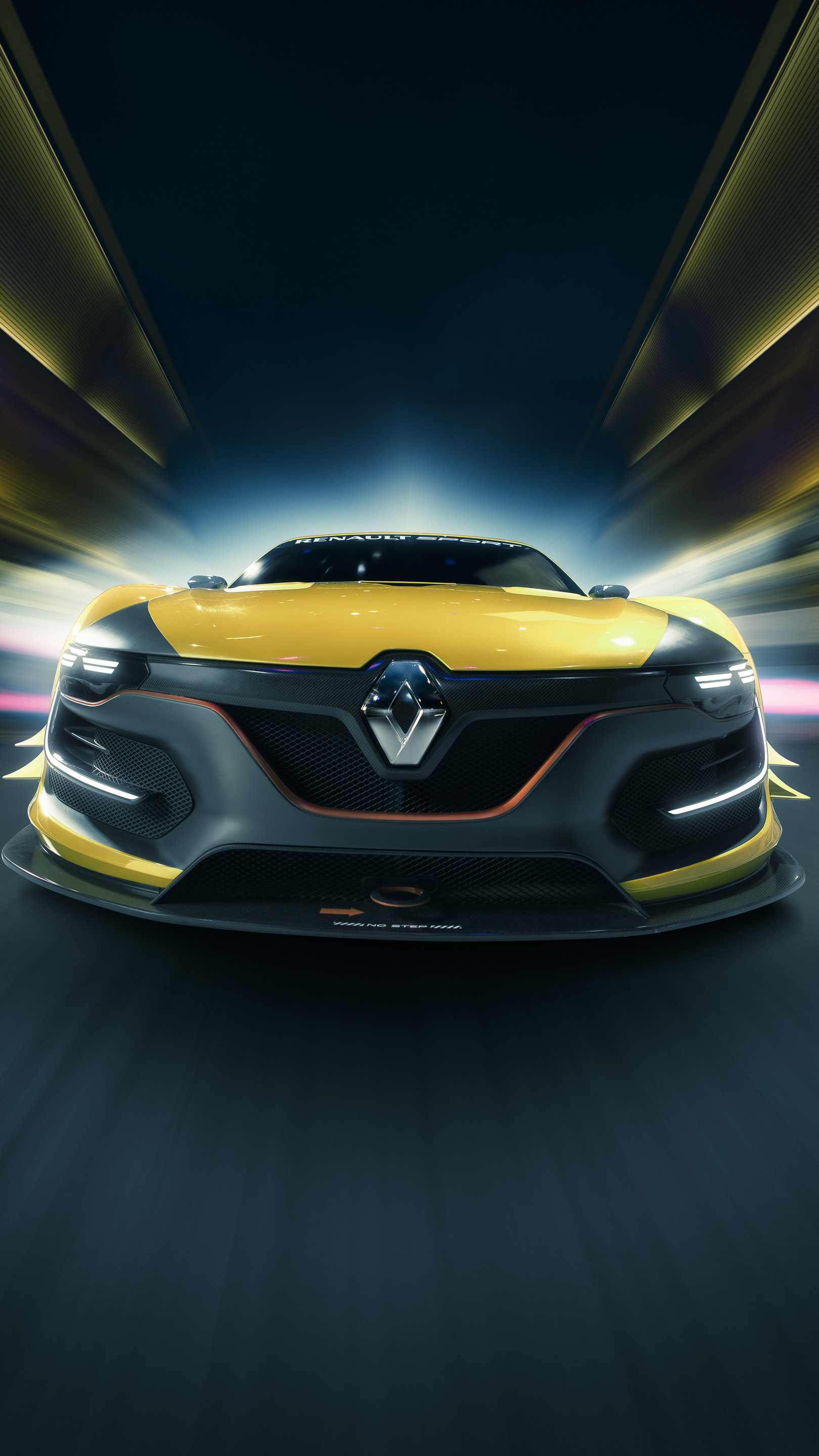 Renault Sport R.S. 01, Car, Vehicle, Race Cars, Motion Blur, Race Tracks, Portrait Display Wallpaper
