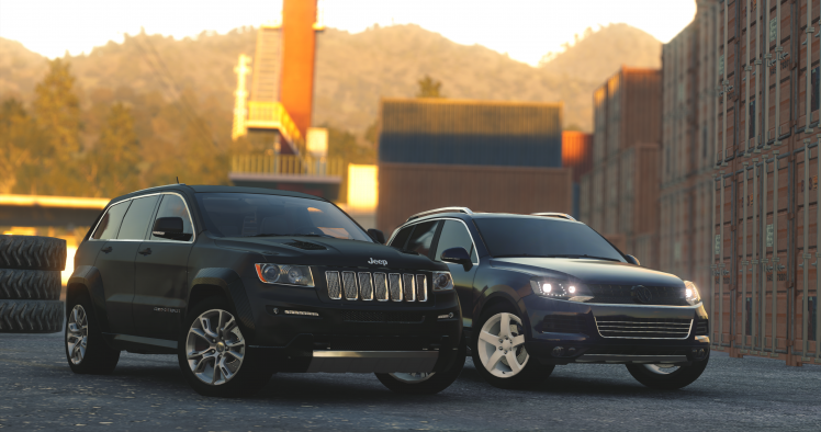 The Crew, Grand Cherokee, Volkswagen, Car, Black, Vehicle, Racing HD Wallpaper Desktop Background