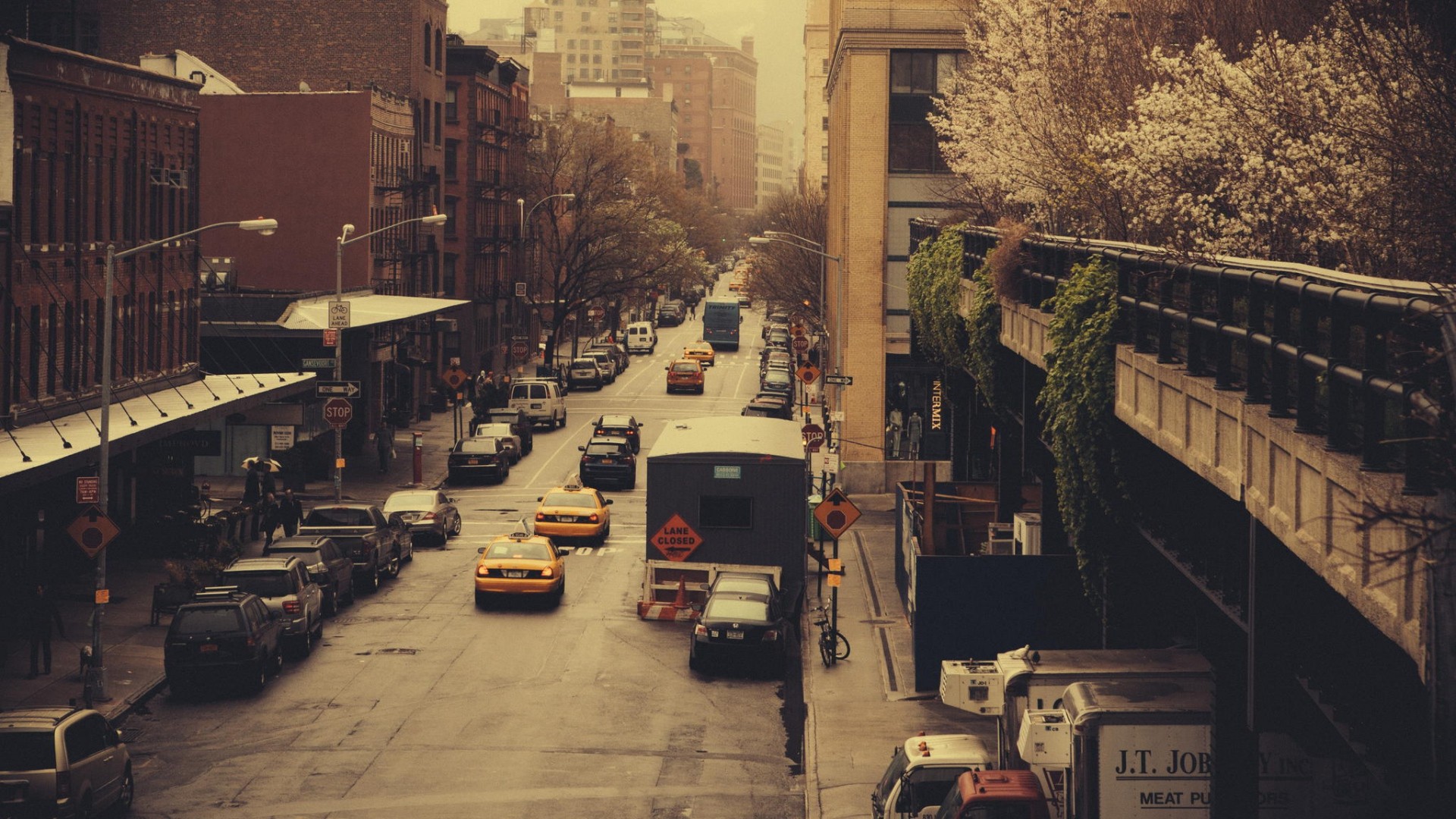city, Street, New York City, Car, Road Wallpaper