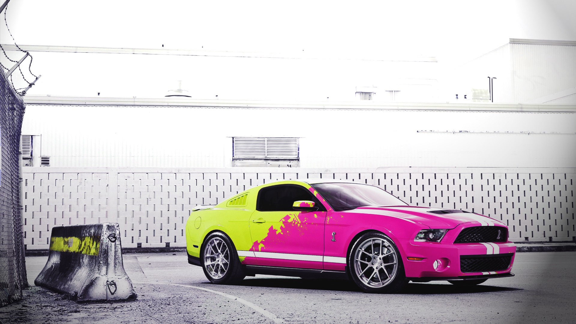 Ford, Ford Mustang, Car, Vehicle, Selective Coloring Wallpaper