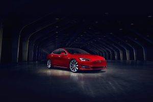 Tesla Motors, Tesla Model S, Electric Car, Red Cars