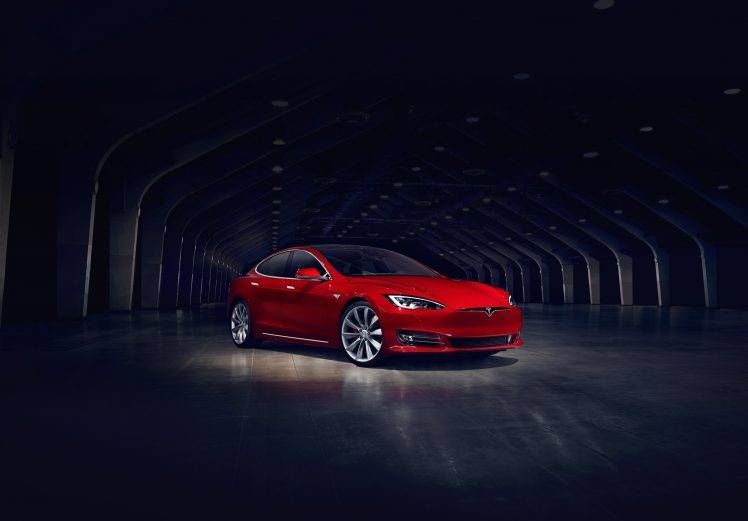 Tesla Motors, Tesla Model S, Electric Car, Red Cars HD Wallpaper Desktop Background