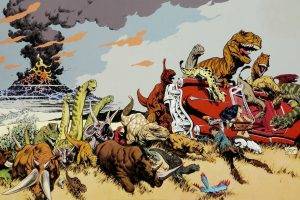 dinosaurs, Car, Cadillacs And Dinosaurs