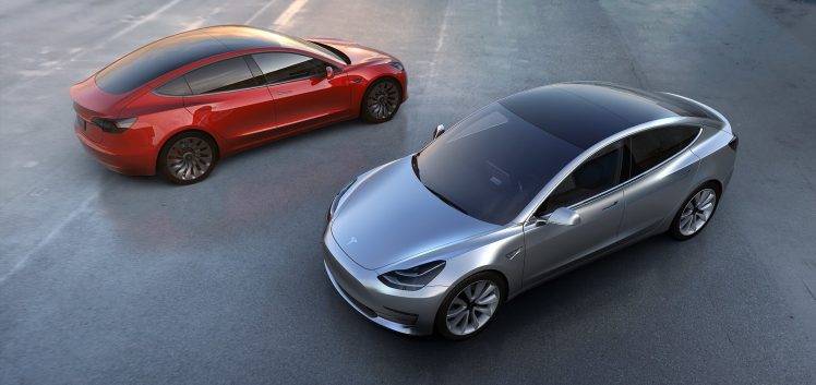 Tesla Motors, Electric Car, Model 3 HD Wallpaper Desktop Background