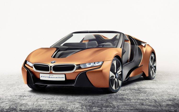 BMW, BMW I8, Hybrid, Car, Gold, Black, Cabrio, Vehicle, Golden Car HD Wallpaper Desktop Background