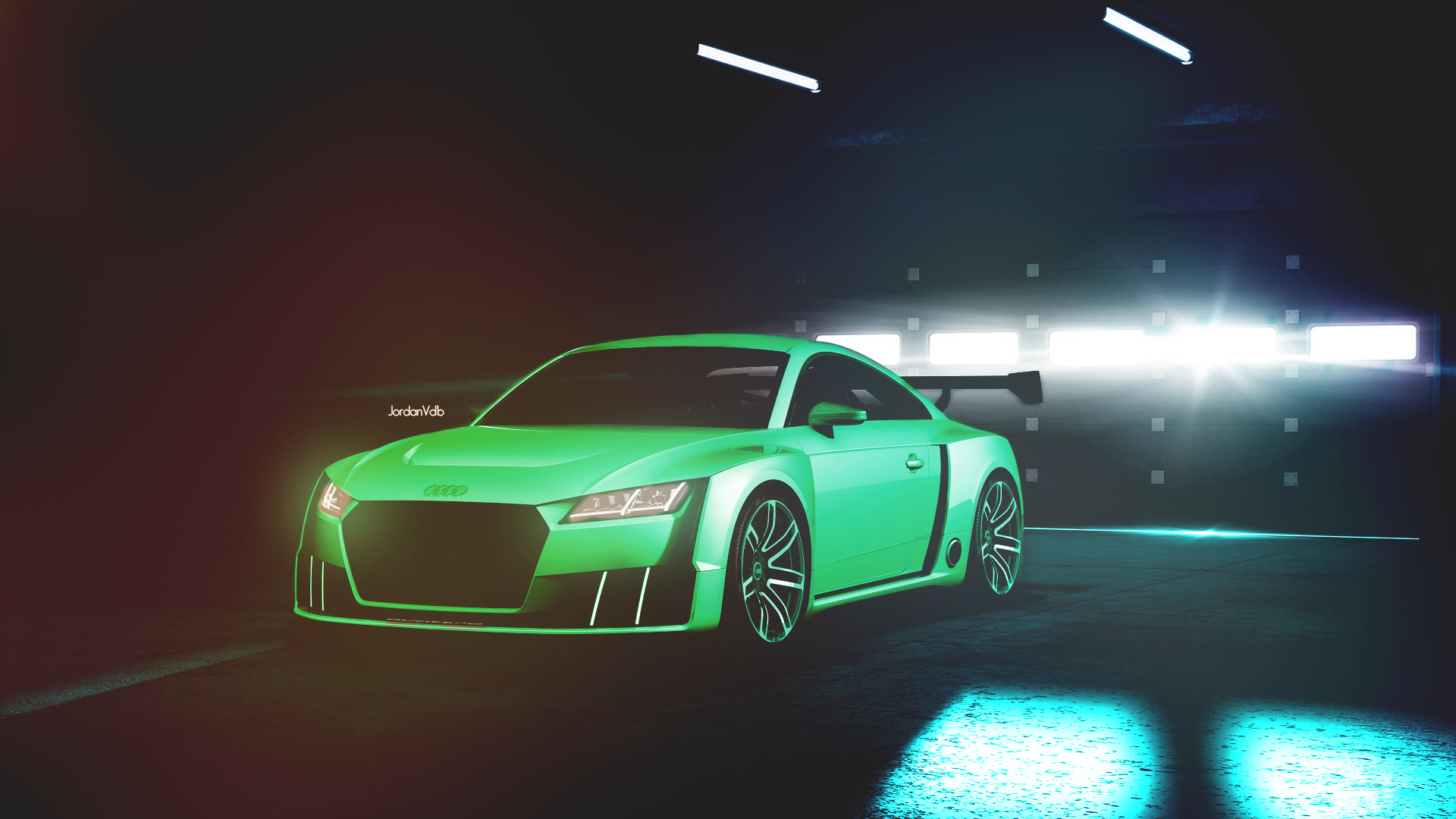 Audi, Car, Colorful, Retouch Wallpaper