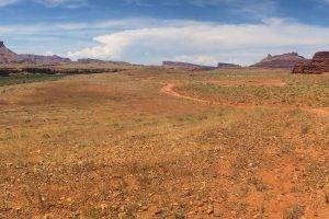 desert, Rocks, Sand, Car, Grass, Mountains, Sky, Panorama, USA, North America
