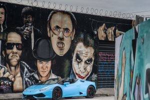 car, Supercars, Lamborghini, Lamborghini Huracan, Lamborghini Huracan LP 610 4, Spyder, Graffiti