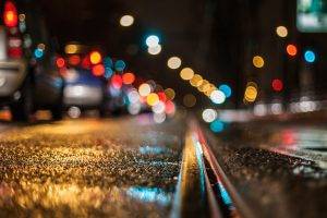 traffic, Road, Car, Vehicle, Night, Lights